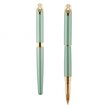 英雄（HERO）女士钢笔时尚8字钻石铱金钢笔文具礼品墨水笔 HS205  绿色