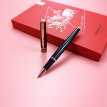 英雄（HERO）2066 多彩细尖铱金钢笔 签字笔 男女款办公礼品墨水礼盒套装黑色