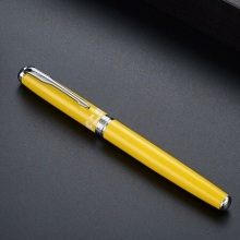 英雄 宝珠笔1512签字笔礼盒套装赠替芯*2如意中性笔 黄色