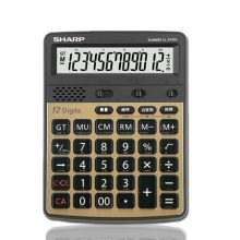 夏普 G7600 12位语音台式计算器 摩卡金