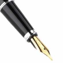 英雄（HERO）黑色铱金钢笔墨水笔明尖 1075