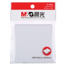 晨光(M&G)文具 单本装YS-45 白色80页便利贴 粘性标签贴留言贴 76*76mm