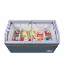 星星 SD/SC-790BY  商用冰柜卧式冷冻展示柜商超大容量玻璃门岛柜超市组合岛柜 石墨灰