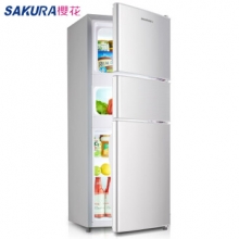 樱花（SAKURA）BCD-148 三门家用宿舍冷藏冷冻办公室小型电冰箱