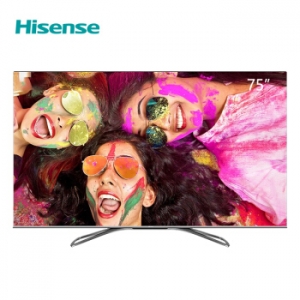 海信（Hisense）HZ75U7E 75英寸 4K超高清 ULED超画质 全面屏AI超画质 丰富影视教育资源 远场语音平板电视