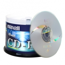 麦克赛尔（maxell）CD-R  刻录光盘 48速700M 银盘桶装50片