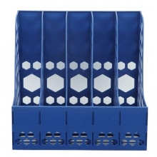 广博  WJK9238-L   五联文件框(塑封装、蓝色）