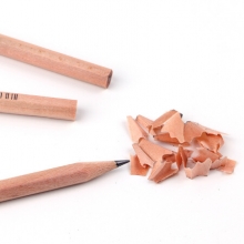 宝克（BAOKE）PL1674 原木六角笔杆2B铅笔绘图铅笔考试铅笔 50支/桶 （计价单位：桶）