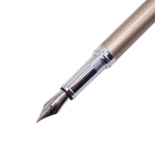 晨光(M&G) AFP43104 金属钢笔学生成人用练字书法墨水笔办公签字笔 金色