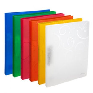 齐心 A6108 E纹melody文件夹 A3/A4通用 双强力夹 透明色