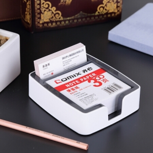 齐心 B2219 便签盒(91*87mm便签纸) 白色