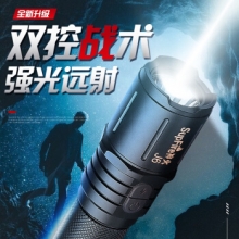 神火（supfire）J6强光手电筒 USB可充电式远射LED骑行家用手电  J6