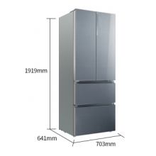 美菱  BCD-425WUP9B 法式多门冰箱 星河银