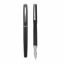 齐心 FP003 悦写学生金属钢笔（1笔+1墨囊） EF暗尖 黑色 （计价单位：套）