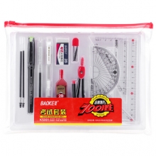 宝克（BAOKE）KS001 金榜题名考试套装 绘图套尺+中性笔+涂卡铅笔+笔芯+橡皮+圆规 （计价单位：套）