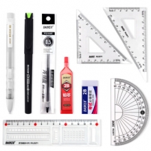 宝克（BAOKE）KS002 金榜题名考试套装 绘图套尺+中性笔+涂卡铅笔+笔芯+橡皮 （计价单位：套）