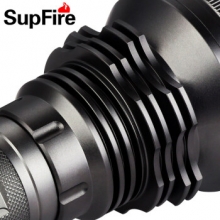 supfire神火 L3 强光手电筒26650可USB充电高亮远射500米户外防身LED灯 L3双节双电套餐