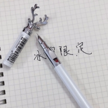 晨光 FFPX0202  文具麋鹿造型金属钢笔学生用卡通正姿练字书写