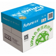UPM 蓝未来 70克 A4 复印纸 500张/包 5包/箱（高白） （计价单位：箱）