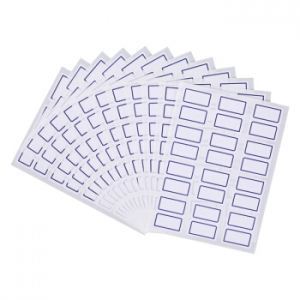 齐心 C6444 自粘性标贴 12张 12枚 24*27mm 蓝色