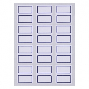 齐心 C6444 自粘性标贴 12张 12枚 24*27mm 蓝色