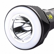 神火supfire D10强光手电筒26650可充电式LED户外灯远射双灯带磁铁 D10