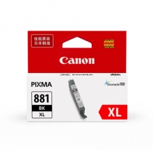 佳能（Canon）CLI-881XL BK 黑色喷墨盒 （适用于TS9180、TS8180、TS6180、TR8580）