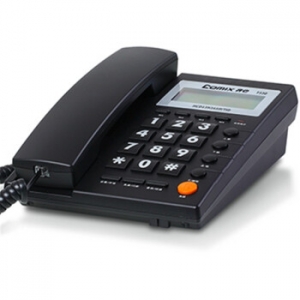 齐心 T330 电话机 多功能免提 黑色