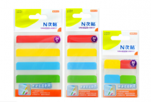 N次贴（STICTN） 荧光指示标签组合包 耐用型 3袋/包（128片）