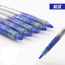 白雪（snowhite）靛蓝色 学生直液式荧光笔标记笔 糖果色套装彩色记号笔文具用品小清新粗细线划重点 PVP-626 （计价单位：支）