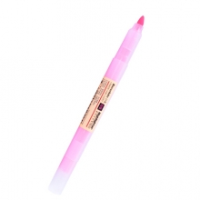 白雪(snowhite)荧光笔 粉色12支/盒 学生用淡色护眼彩色记号笔重点标记笔小清新多色彩笔PB61 （计价单位：支）