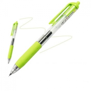 白雪(snowhite)绿色12支/盒G-101 彩色按动中性笔速干笔签字笔子弹头学生笔 （计价单位：支）