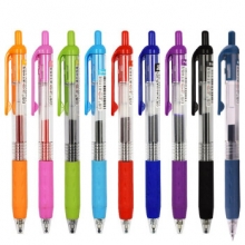 白雪(snowhite)紫色12支/盒G-101 彩色按动中性笔速干笔签字笔子弹头学生笔 （计价单位：支）