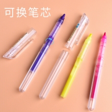 白雪(snowhite) 荧光笔标记笔学生用彩色粗划重点笔 彩色套装标记笔PVP-636 6支/套 （计价单位：套）