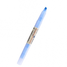 白雪(snowhite)荧光笔 靛蓝色12支/盒 学生用淡色护眼彩色记号笔重点标记笔小清新多色彩笔PB61 （计价单位：支）