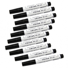 白雪(snowhite)单头黑色白板笔可擦易擦办公记号笔会议笔 10支/盒WB-558 （计价单位：支）