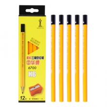 中华 6700 粗三角书写铅笔 大三角握笔HB铅笔 （计价单位：支）