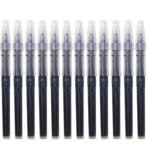 白雪(snowhite)R38直液式走珠笔替芯0.38大容量笔芯x系列通用墨囊子弹型蓝色20支