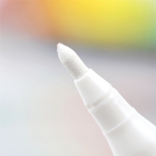 金万年  G-0967 白色水性墨水细笔划圆头记号笔-白色
