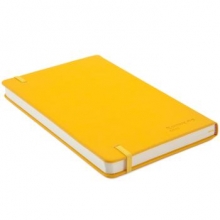 齐心 C5902 皮面笔记本A5 122张 黄