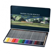 金万年 G-2625  水溶性彩色铅笔铁盒装36色木杆铅笔-多颜色