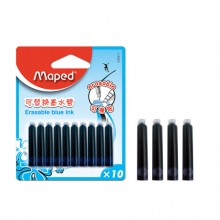 马培德 Maped 可替换钢笔墨囊墨水管墨胆 10管装 蓝色 233411CH