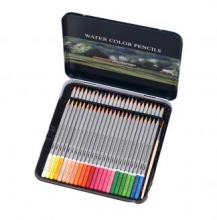 金万年  G-2626  水溶性彩色铅笔铁盒装48色木杆铅笔-多颜色