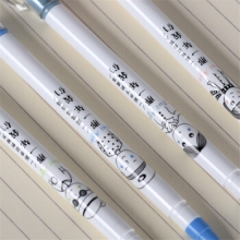 金万年 中性笔0.35mm学生系列芯学生水笔签字笔0.35中性笔G-1081A 12支装 黑色