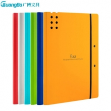 广博A6382 A4彩色强力文件夹 板夹 混色