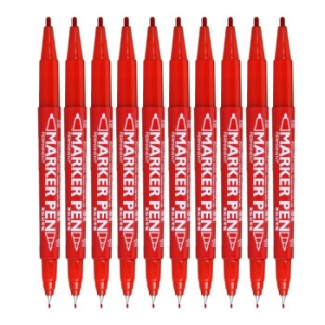 金万年 G-933 小双头记号笔  红色 （计价单位：支）