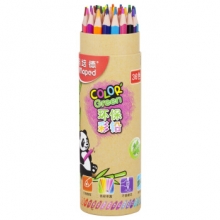 马培德 彩色铅笔油性12色/24色/36色无木环保儿童绘画小学生桶装彩铅 36色（862214CH） （计价单位：桶）