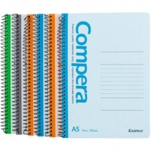 齐心（COMIX） CSA5807 螺旋装订本/记事本/软抄本 A5 80张 随机颜色
