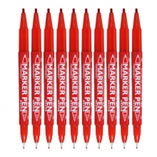 金万年 G-933 小双头记号笔  红色 （计价单位：支）