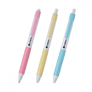 金万年 G-3024  简约素白粉色夹0.5mm配RS12系列芯按压中油笔-